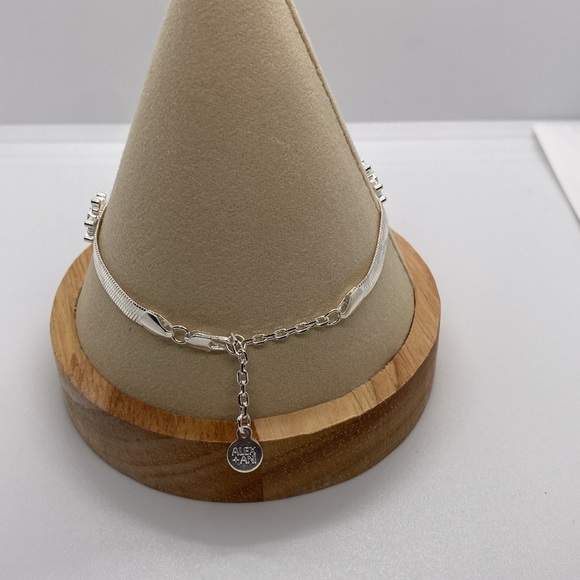 ❄️ALEX AND ANI❄️Snowflake Bracelet Set of 5 in Shiny Silver/NWT - Picture 5 of 16